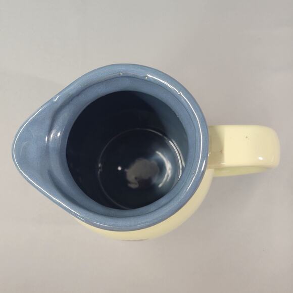 Vintage Rooster Farmhouse Vase Pitcher Jug 1983 Ceramic Handle 6" by Jacaman - Picture 7 of 12